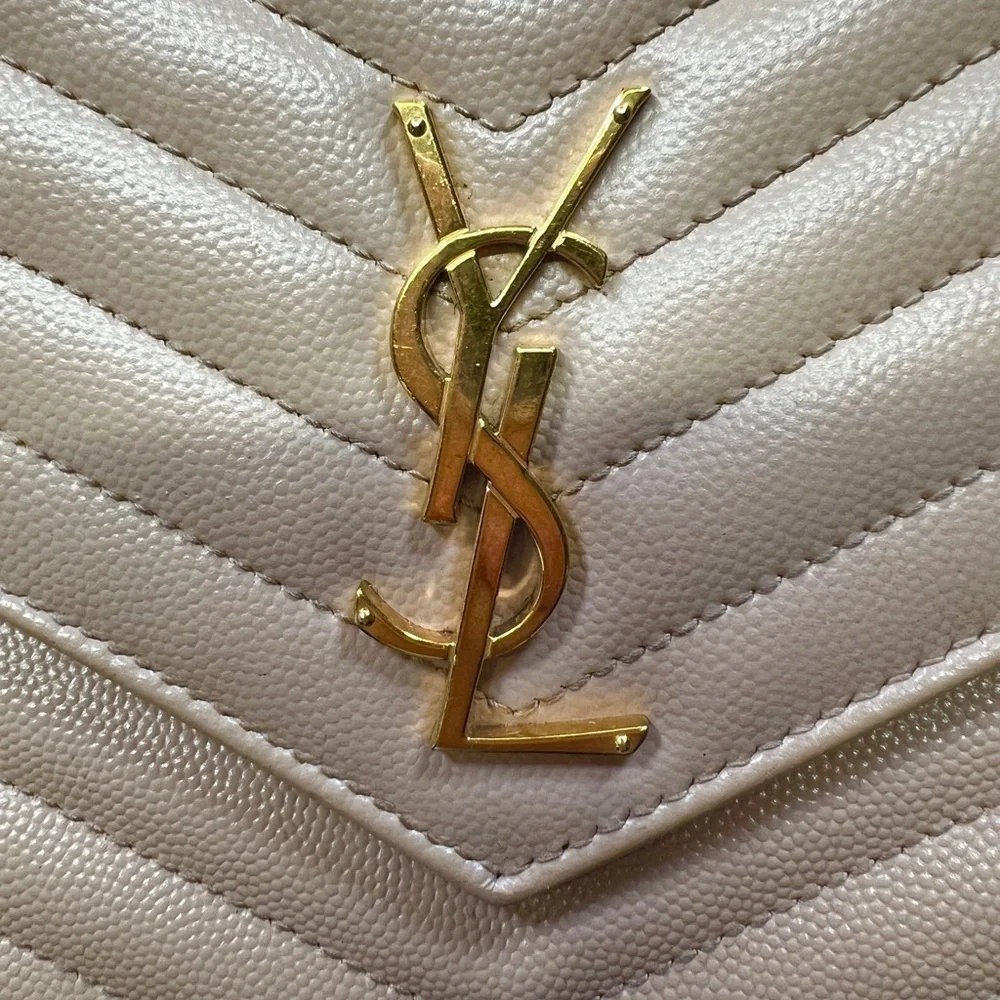 YSL Yves Saint Laurent Cassandre Matelasse Flap Pouch Wristlet Bag Clutch - Picture 5 of 7